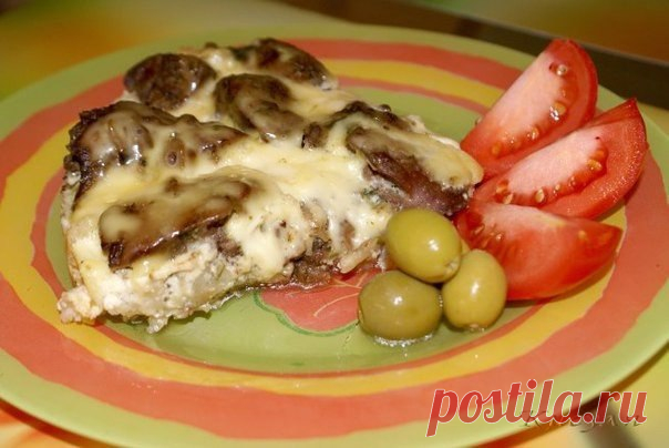 Запеканка из цветной капусты и куриной печени
