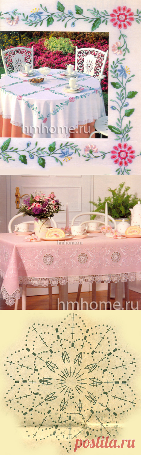 Как оформить скатерть для обеденного стола - Домашний hand-made