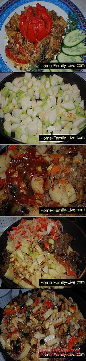 Кулинарные рецепты Мясо с овощами &raquo; Кулинарные рецепты