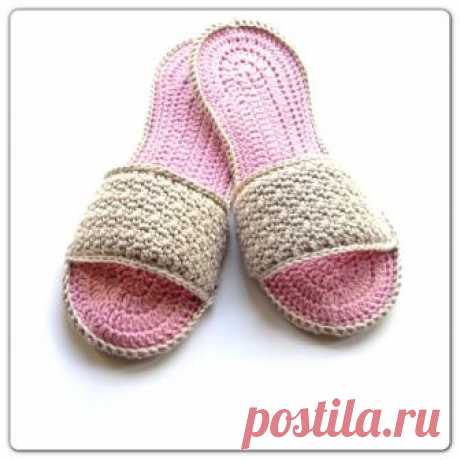Тапочки-шлепанцы)Подробнейший МК.