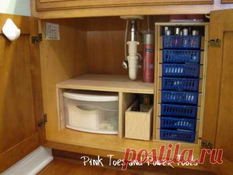 solution for under the bathroom sink! - Futura Home Decorating