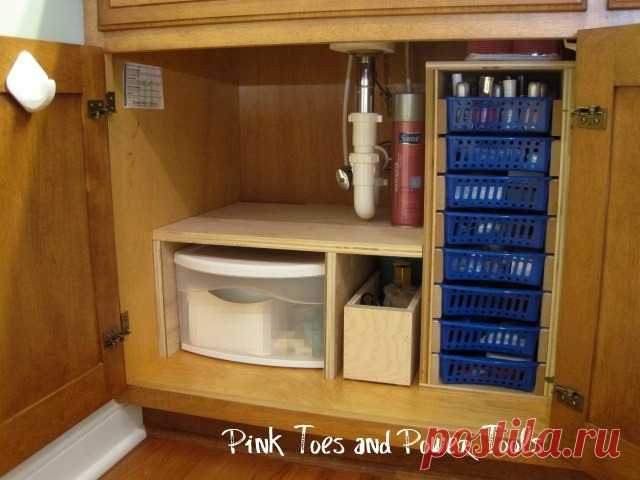 solution for under the bathroom sink! - Futura Home Decorating