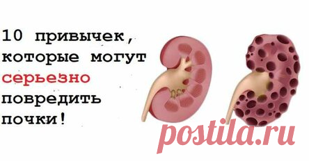 10 привычек, которые могут серьезно повредить почки!