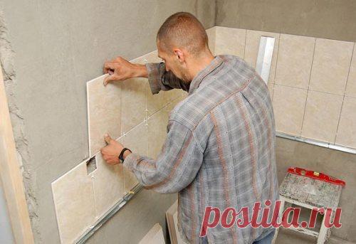 Укладка кафельной плитки на стену своими руками. Как правильно положить плитку?