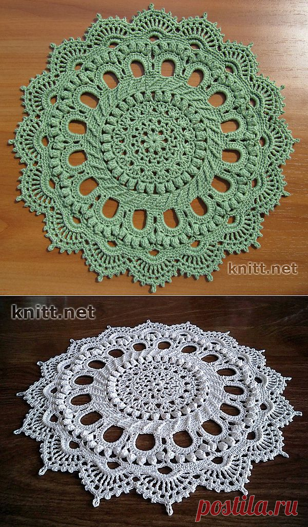 Салфетка "Splendid" крючком | knitt.net | Все о вязании