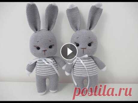 МК Зайчик &quot;в полосочку&quot; Идея взята с фотографии https://www.etsy.com/listing/533834724/crochet-amigurumi-bunny-pattern-english?ref=shop_home_active_1 Пряжа - полухлопок. Крюч...