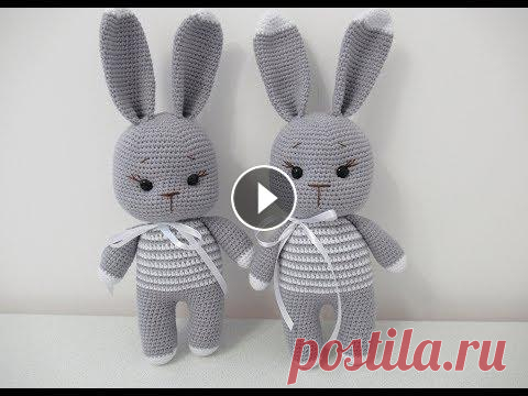 МК Зайчик "в полосочку" Идея взята с фотографии https://www.etsy.com/listing/533834724/crochet-amigurumi-bunny-pattern-english?ref=shop_home_active_1 Пряжа - полухлопок. Крюч...