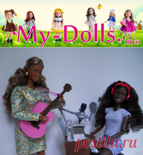 Темнокожие Барби и набор Barbie musician playset. Обзор.