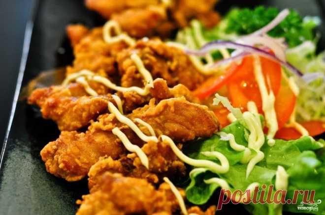 Жареная курица в японском стиле - кулинарный рецепт на Повар.ру