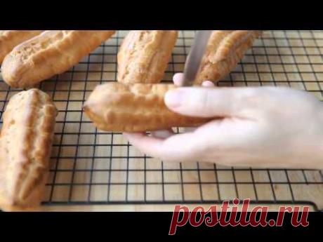 эклеры заварное пирожное с заварным кремом eclair » Видео рецепты