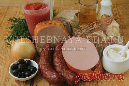 Сборная мясная солянка. Рецепт правильно 