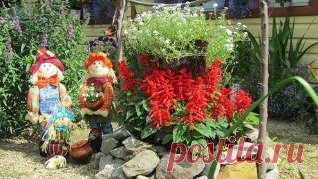 Необычные цветники своими руками: 100 идей из подручных материалов