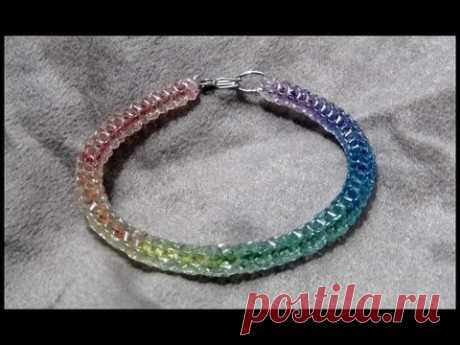 ►The Crystal Hippie Bracelet - Craft Tutorial 16 (Original Rainbow Boondoggle)