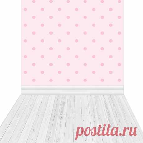 Фон для сьёмки Розовый горох 
60х120 см