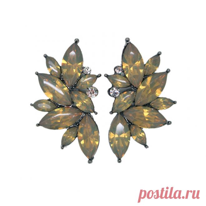 2015 новое оптовая продажа винтажный дизайн кристалл серьги мода женщин заявление серьгу для женщин мода pendientes купить на AliExpress