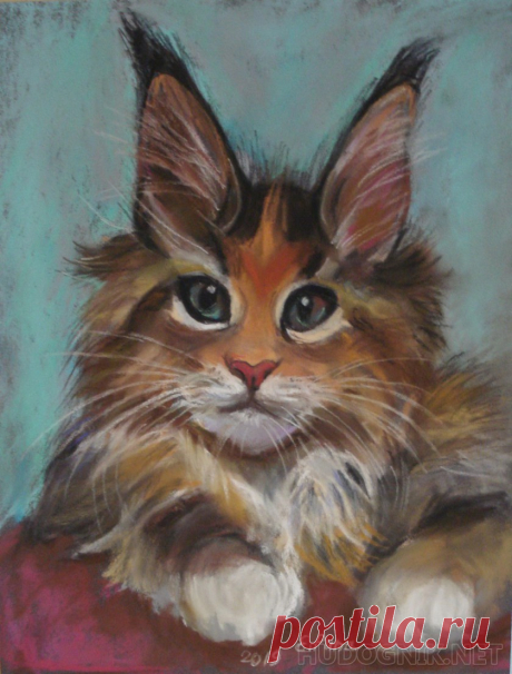 Картина Мейн-Кун. Размеры: 30x40, Год: 2019, Цена: 4000 рублей Художник Рипа Елена Моисеевна