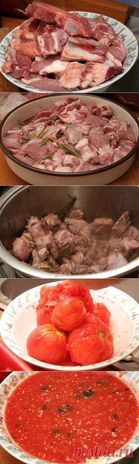 Как приготовить мясо по-итальянски в томатном соусе - рецепт, ингридиенты и фотографии