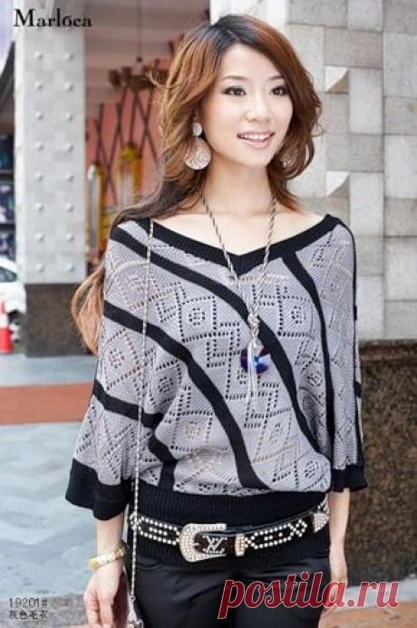 Летний свитер &quot;Диагональ&quot;