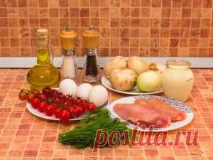 Салат с блинчиками и грибами | Интересные рецепты
