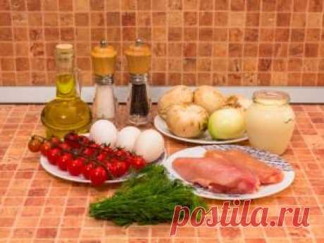 Салат с блинчиками и грибами | Интересные рецепты