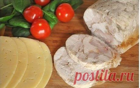 Замена колбасе — куриный рулет | Вкусные рецепты с фото