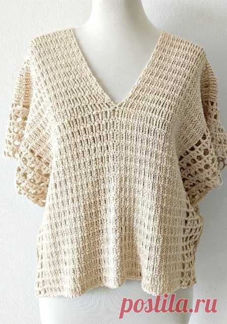 Poncho | Top Susurro de verano | Crochet - Handwork Diy