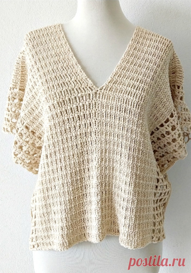 Poncho | Top Susurro de verano | Crochet - Handwork Diy