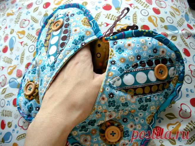 ЯРКИЕ И УДОБНЫЕ ПРИХВАТКИ ИЗ ЛОСКУТОВ. МК