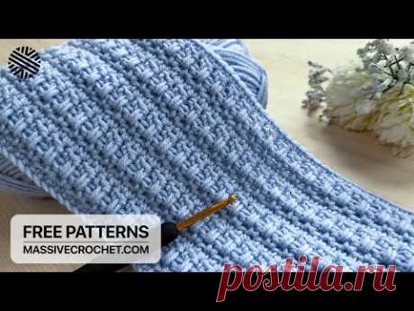 VERY EASY Crochet Pattern for Beginners! 🥰 SPLENDID Crochet Stitch for Blanket, Cardigan & Bag