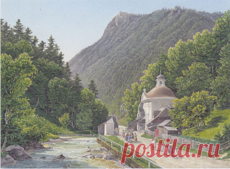 Eduard Gurk (1801—1841) - австрийский , ведущий представитель бидермейера. | АрхитектурноПейзажное..