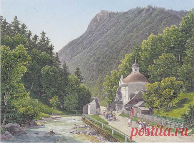 Eduard Gurk (1801—1841) - австрийский , ведущий представитель бидермейера. | АрхитектурноПейзажное..