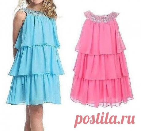Выкройка воздушного летнего платья для девочки от 1 до 6 лет (Шитье и крой) – Журнал Вдохновение Рукодельницы