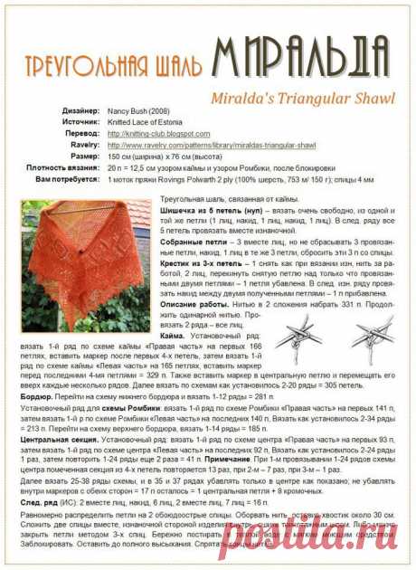 Совместное вязание Шали Миральда | Пряжа КАУНИ. Напрямую из Эстонии.