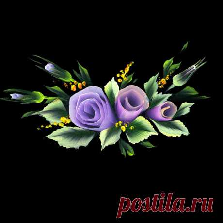 Рисунки плоской кистью от Юлии Белей