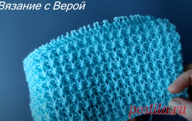 узор для жилетов и кардиганов спицами. Только лицевые петли!
