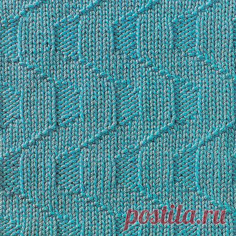 Узор № 95 - геометрический узор. Схему вязания и условные обозначения вы сможете увидеть на сайте.