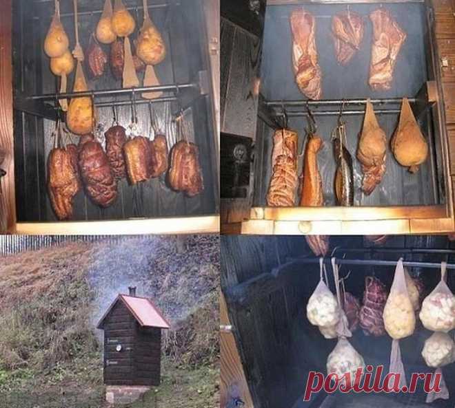 Самодельная коптильня, для холодного копчения