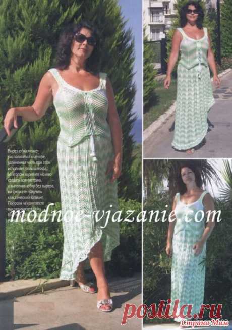 Костюм летний: Дневник группы "ВЯЗАНАЯ МОДА+ ДЛЯ НЕМОДЕЛЬНЫХ ДАМ" - Страна Мам