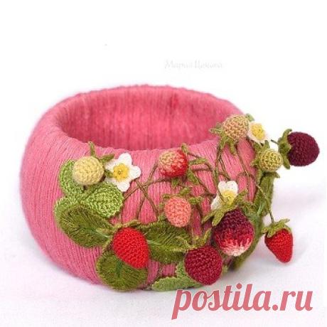 Браслет с вязаными элементами: ru_knitting