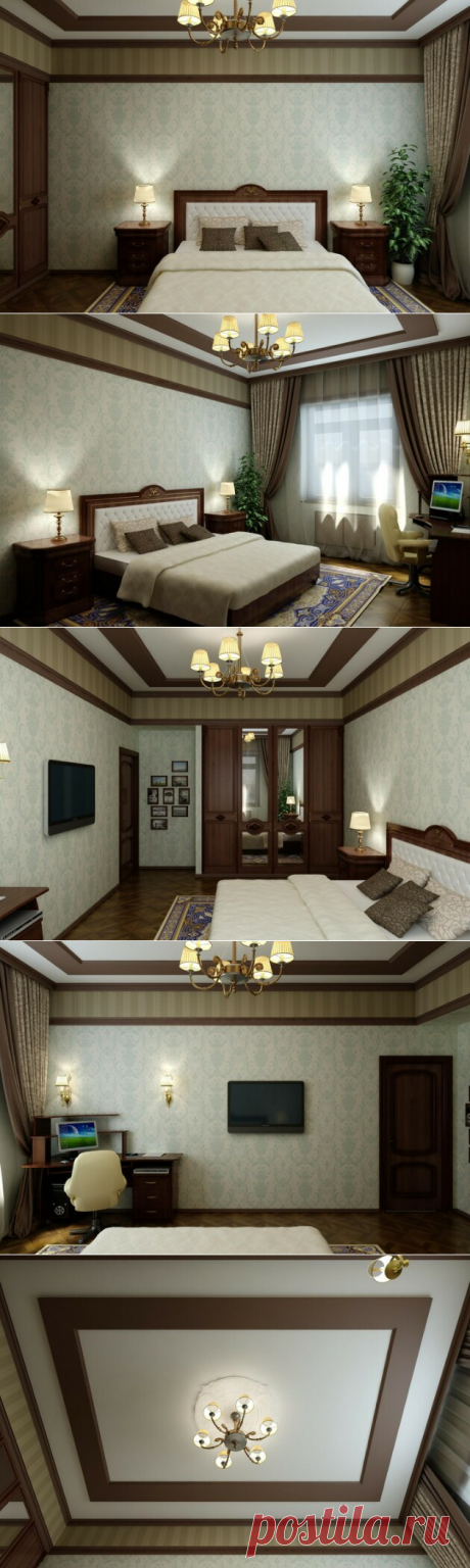 Дизайн классической спальни - дизайн-проект с фото - Недвижимость Mail.Ru