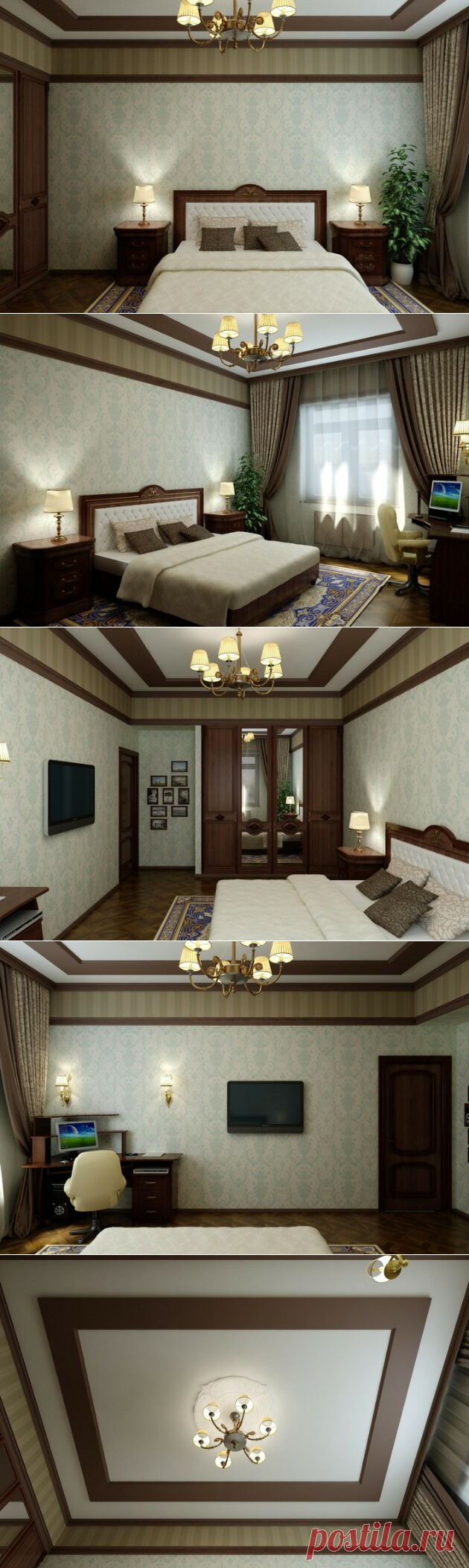 Дизайн классической спальни - дизайн-проект с фото - Недвижимость Mail.Ru