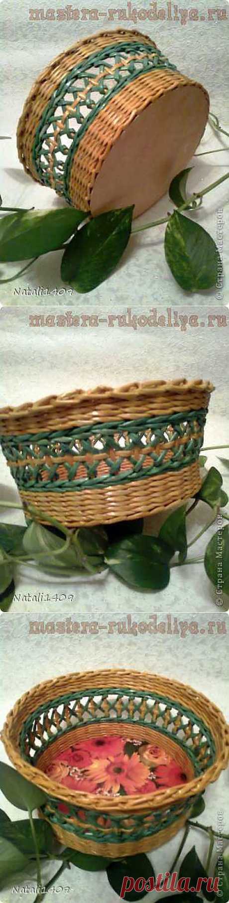 Мастера рукоделия - рукоделие для дома. Бесплатные мастер-классы, фото и видео уроки - Мастер-класс по плетению из газет: Ажурный узор