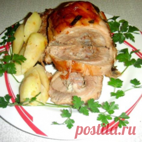 Свиной рулет с яблоками для новогоднего стола! - МирТесен