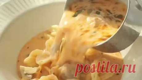 🥘 Сливочный суп с курицей и грибами