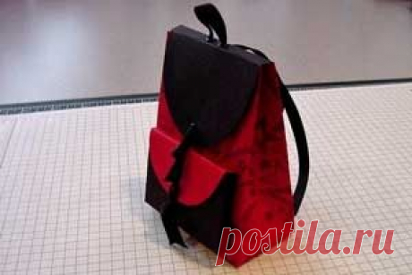 КОРОБОЧКА-РЮКЗАЧОК. Схемка без размеров.