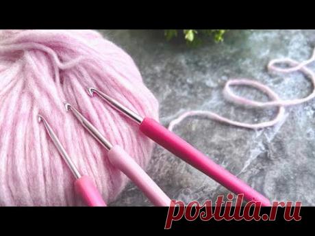 👵Моя бабушка научила меня вязать этот узор крючком. Вязание крючком для начинающих.