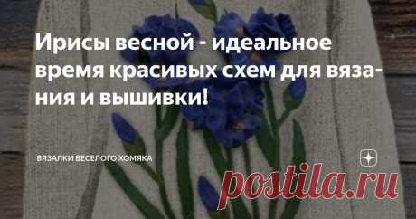 Ирисы весной - идеальное время красивых схем для вязания и вышивки! Статья автора «Вязалки Веселого Хомяка» в Дзене ✍: Весна всегда была фаворитом времен года, время обновления, ведь мы знаем, что за ней последует лето с его солнечными днями и теплым ветерком.