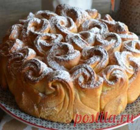 Пирог «Букет роз» | Вкусный каприз.