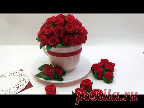Making Flower Teacup | Tutorial |Декор  Цветочная чайная пара @OldisDIY