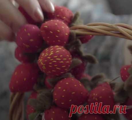 Клубника своими руками из фетра | Креаликум